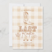 Western Laatste Rodeo vrijgezellenfeest Kaart (Voorkant)