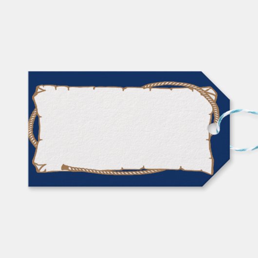 Western label met touw Party Naam Gift Label Cadeaulabel (Voorkant (Horizontaal))