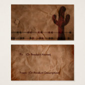 Western Label Visitekaartjes (Voorkant /achterkant)