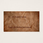 Western Label Visitekaartjes (Achterkant)