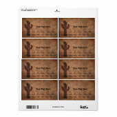 Western label voor bedrijfslabel (Full Sheet)