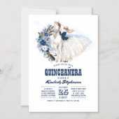 Western Land 15e verjaardag Quinceañera Magnetische Uitnodiging (Voorkant)