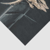 Western land Beige Gray Rustic Bull Koe Tissuepapier (Detail)