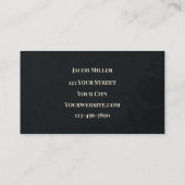 Western land Beige Gray Rustic Bull Koe Visitekaartje (Achterkant)