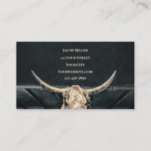 Western land Beige Gray Rustic Bull Koe