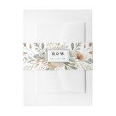 Western land bloemenbruiloft uitnodiging uitnodigingen wikkel (Voorkant Voorbeeld)