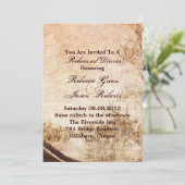 western land boerderij bruiloft repesial Dinner Kaart (Staand voorkant)