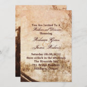 western land boerderij bruiloft repesial Dinner Kaart (Voorkant / Achterkant)