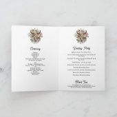 Western Land Boho Koe Wedding Order of Service Programma (Binnen)