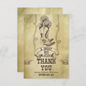 western land bruiloft dank u kaarten (Voorkant / Achterkant)