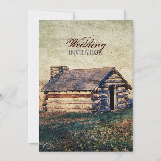 western land - bruiloft in gebergte kaart (Voorkant)