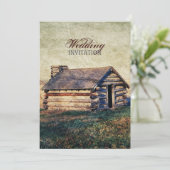 western land - bruiloft in gebergte kaart (Staand voorkant)