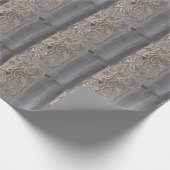 western land bruiloft met roestvrij hout cadeaupapier (Hoek)