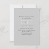 western land bruiloft met roestvrijhout kaart (Achterkant)