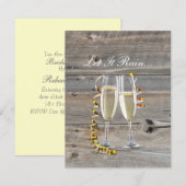 western land bruiloft met roestvrijhout kaart (Voorkant / Achterkant)