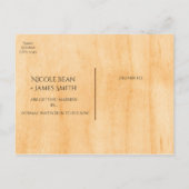 Western  land bruiloft opslaan van de datum aankondigingskaart (Achterkant)