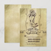 western land bruiloft RSVP Kaartje (Voorkant / Achterkant)