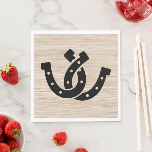 Western land bruiloft rustiek hout Vrijgezellenfee Servet (Insitu)