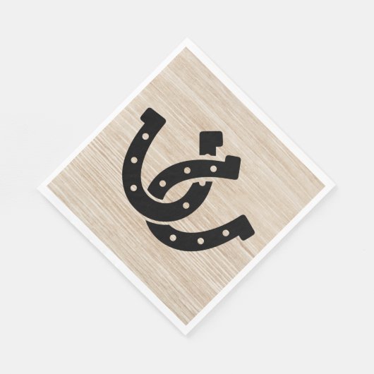 Western land bruiloft rustiek hout Vrijgezellenfee Servet (Hoek)