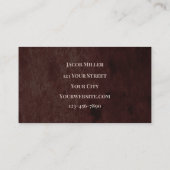 Western Land Bruin Rustic Cowboy Bull Koe Skull Visitekaartje (Achterkant)