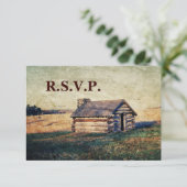 western land cabine bruiloft RSVP reactie (Staand voorkant)