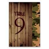 western land Camo Wedding met bijtende schuur Kaart (Achterkant)