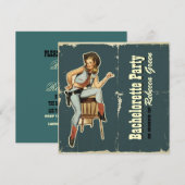 western land cowboy bachelorette kaart (Voorkant / Achterkant)