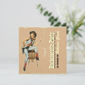 western land cowboy bachelorette kaart (Staand voorkant)