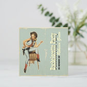 western land cowboy bachelorette kaart (Staand voorkant)