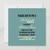 western land cowboy bachelorette kaart (Achterkant)