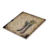 western land cowboy bij de roemeense demask tegeltje (Zijkant)