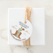 Western land Cowboy Birthday Bedankt Bedankjes Labels (In situ)