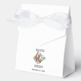 Western Land Cowboy Boho Koe Schedel Huwelijk Bedankdoosjes