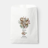 Western Land Cowboy Boho Koe Schedel Huwelijk Bedankzakje (Voorkant)