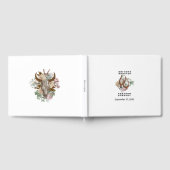 Western Land Cowboy Boho Koe Schedel Huwelijk Gastenboek (Volledig)