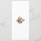 Western Land Cowboy Boho Koe Schedel Huwelijk Menu (Achterkant)