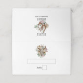 Western Land Cowboy Boho Koe Schedel Huwelijk Plaatskaartje (Buitenkant ongevouwen)