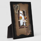 western land cowboy bruiloft fotoplaat (Zijkant)