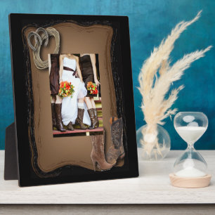 western land cowboy bruiloft fotoplaat