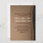 western land cowboy bruiloft kaart (Achterkant)