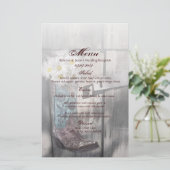 western land cowboy bruiloft met rotsachtige maffi (Staand voorkant)