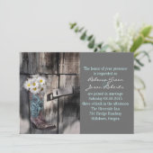 western land cowboy bruiloft met rotsachtige maffi kaart (Staand voorkant)