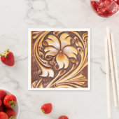  Western land cowboy-leren Servetten (Insitu)