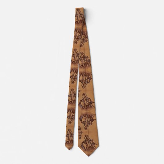  Western land cowboy-leren Stropdas (Achterkant)