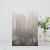 Western land cowboy-Man in de klep Briefpapier (Staand voorkant)