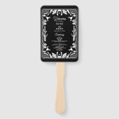 Western Land Cowboy Wedding Order of Service Handwaaier (Voorkant)