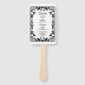 Western Land Cowboy Wedding Order of Service Handwaaier (Voorkant)