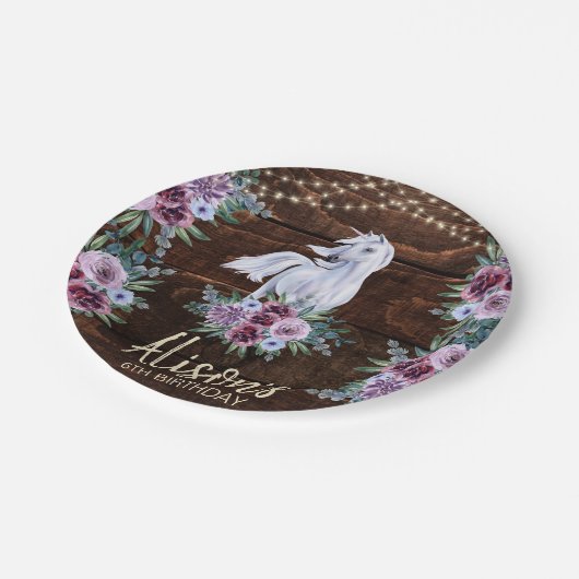 Western land Cowgirl Pat Birthday Papieren Bordje (Gekanteld)