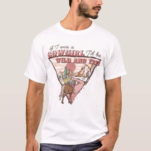 Western land cowgirl t-shirt (Voorkant)