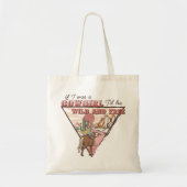 Western land cowgirl tote bag (Voorkant)